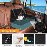 NEEZUKAR Dog Car Seat for Large Medium Dogs,Portable Washable Pet Car Seat Under 55 lbs,Dog Booster Seat with Thick Cushion,2 Safety Leashes Travel Car Dog Bed