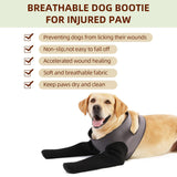 Dog Socks to Prevent Licking Paws ，Breathable Leg Sleeve to Stop Licking and Biting,Firm and Secure Protect Wounds Dog Recovery Sleeve Socks (Medium-Gray)