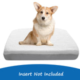 Dog Bed Covers Replacement Washable (Cover Only), Waterproof Warm Dog Mattress Cover Plush Dog Bed Cover-Easy to Remove, Plush Dog Pillow Cover, Soft and Comfortable Puppy Pet Bed Cover