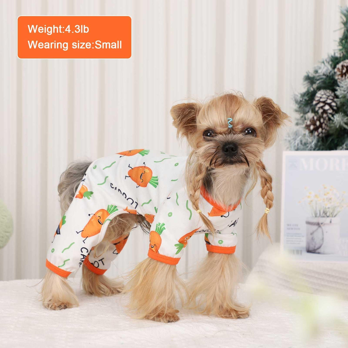 Dog Pajamas for Small Dogs Boy Girl Cute Dog Clothes Soft Stretch Chihuahua Yorkie Clothes Onesies Summer Puppy Pajamas XS-XXL, Pet Pjs Outfits Shirts Cats Jammies Sleeper
