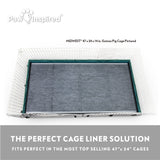 Paw Inspired Disposable Guinea Pig Cage Liners | Bamboo Charcoal Odor Controlling | Super Absorbent Liners Pee Pads for Ferrets, Rabbits, Hamsters, and Small Animals (47" x 26" (Midwest), 8 Count)