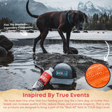 BACK 40 Dogs Wild Alaskan Fish Oil for Dogs, Skin and Coat Supplement for Dogs & Cats, Omega-3-Rich Salmon and Pollock Oil, EPA & DHA Dog Salmon Oil for Brain, Heart, and Joints 16 fl oz (473 ml)