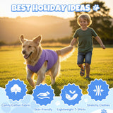 Hillban 9 Pcs Dog Shirts for Small Dogs Colorful Summer Sleeveless Dog T Shirts Stretchy Cute Blank Puppy Tank Top Cotton Breathable Pet Vest Comfort Dogs Clothes Pet Outfit for Daily Wear