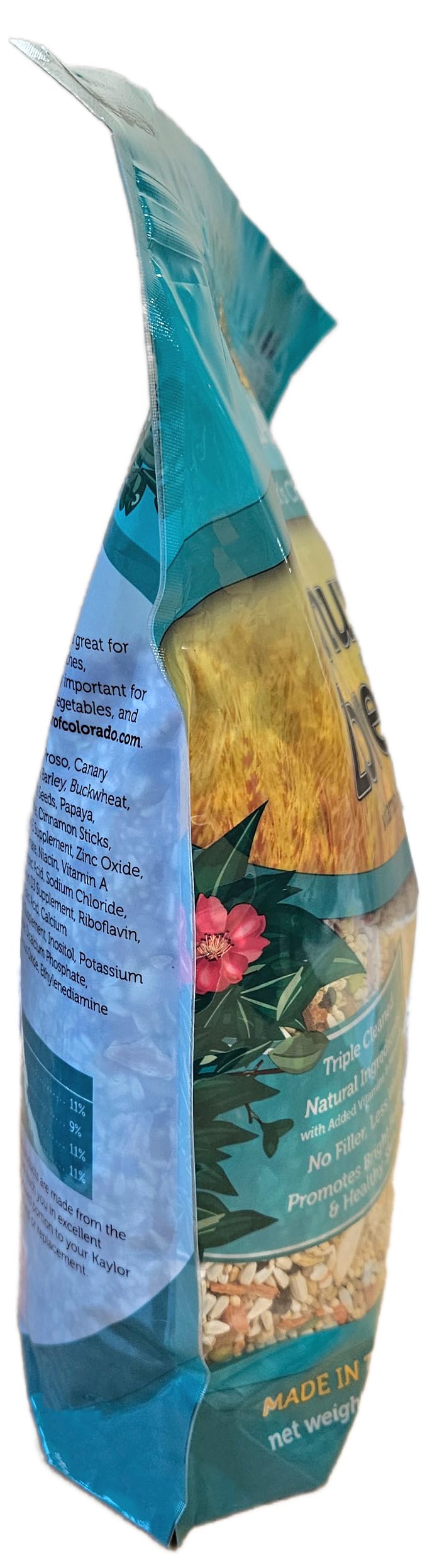 Sweet Harvest Conure and Lovebird Bird Food, 4 lbs Bag - Seed Mix for Conures and Lovebirds