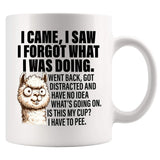 I Came I Saw I Forgot What I Was Doing Old People Elderly Gifts for Women Mom Men Grandpa Grandma 70th 80th 90th Birthday Senior Citizen Gifts for People with Dementia Ceramic Mug White 11 oz