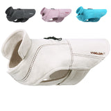 VIVAGLORY Softpad Dog Fleece Vest, Dog Fleece Jacket for Fall & Spring, Coat with Harness Hole, Reflective Light Weight Soft Easy On Adjustable, XS, Beige