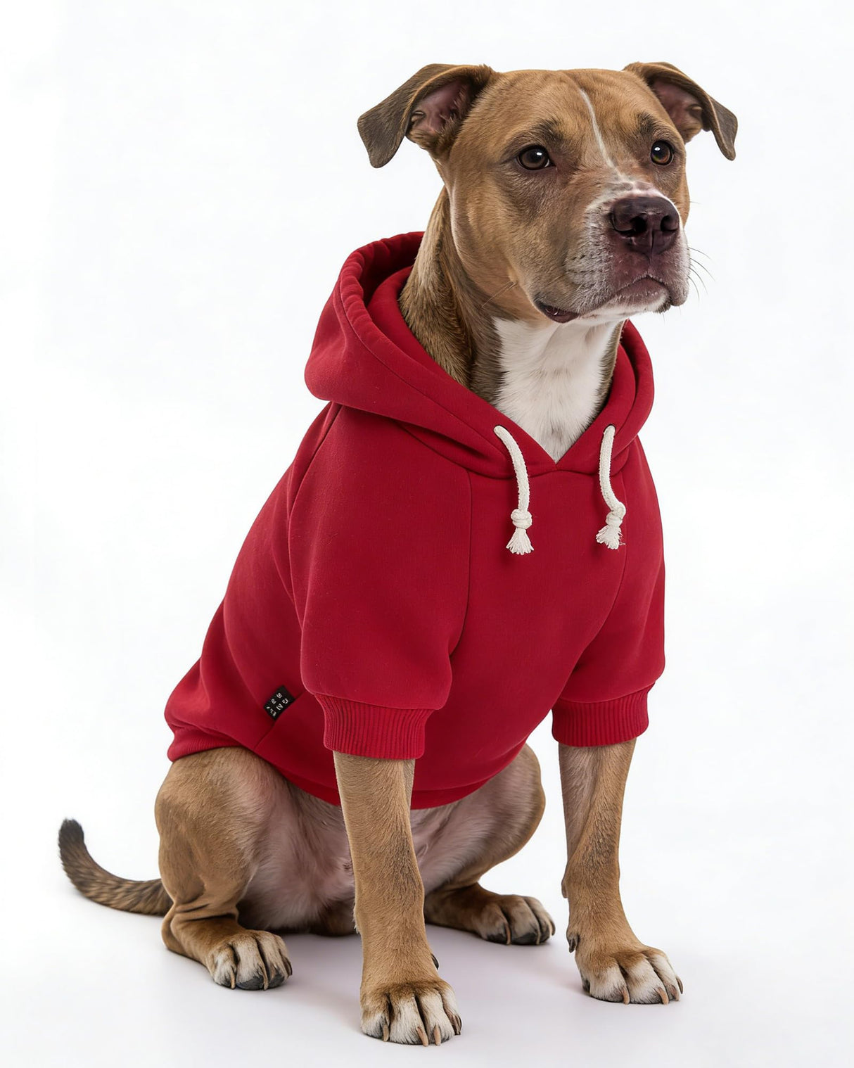 XPUDAC Matching Hoodie for Dogs and Humans Fleece Sweatshirt Soft Warm Pet Hoodie Sweater for Large Small Medium Dog and Owner Matching Clothes Cold Weather, Red, 3X-Large