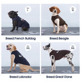 IECOii 2 Pack Pet Tank Top Tee Sleeveless| 3X-Large |Summer Dog Clothes Apparel,Pet Funny Costume Doggy T-shirt Clothing for Large Dog Puppy Outfit Keep Body Heat Hot Weather Holiday Party, Navy+Brown