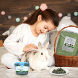 Ohcool Timothy Hay Cubes 24 oz (4 * 6oz) -100% Natural Timothy Hay Made Pellets for Rabbits Tortoise Guinea Pig