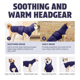 Leotrag Dog Anxiety Vest and Coat, Skin-Friendly Anxiety Calming Hoodie with Ear Wrap, Dog Jacket for Thunder, Fireworks, Travel, Vet Visits and Separation - Keep Pet Calm Without Medicine & Training