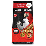 Hari Tropimix Bird Food, Hagen Large Parrot Food with Seeds, Fruit, Nuts, Vegetables, Grains, and Legumes, Enrichment Food, 4 lb Bag