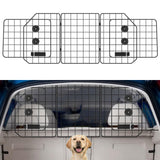 OUSHENG Car Dog Barrier for SUV, Adjustable Pet Divider Gate for Trunk Cargo Area, Universal-Fit Back Seat Heavy-Duty Wire Mesh Dogs Separator Guard Net, Vehicles Safety Travel Accessories