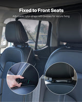VEVOR Dog Car Barrier, 56" Wide Car Divider for Front Seats Installation, Vehicle Pet Barrier with See Through Net Mesh, Universal-Fit Dog Car Barrier for Full-Size Sedans, Trucks, and SUVs, Black