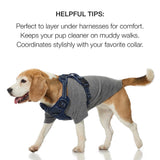 Pet Passion Toby II - The Perfect Tee, 3 Pack Short Sleeve Pet T-Shirt 100% Organic Cotton Tees Clothes for Small, Medium, Large Dogs, Navy Camo, Small (10-25 lbs)
