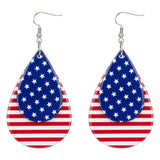 250th Anniversary USA Shirt - American Flag Earrings for 4th of July Shirts Women | Patriotic Teardrop Earrings for Memorial Day Accessories Outfits Merchandise - Fourth of July Decorations for Girls