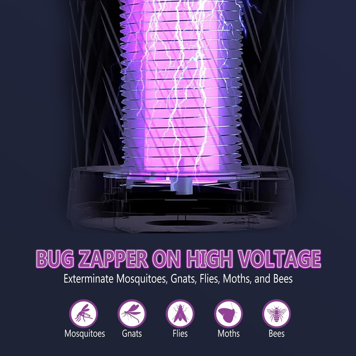Bug Zapper Indoor, Fruit Fly Traps for Indoors, Electric Mosquito Zapper, Fly Zapper, Mosquito Gnat Trap Killer Indoor Outdoor Home Use