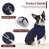 AOFITEE Small Dog Winter Coat, Waterproof Dog Winter Jacket with Zipper & Fleece Collar, Reflective Dogs Puffer Jacket, Small Pet Snow Coat Snowsuit for Yorkshire, West Highland