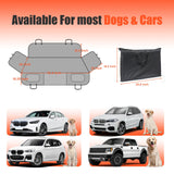 Egles Dog Car Seat Cover for Back Seat, Back Seat Extender for Dogs with Hard Bottom - New Non-Slip, Waterproof, Scratch Resistant, Portable Dog Hammock, Suitable for Cars, SUVs and Trucks