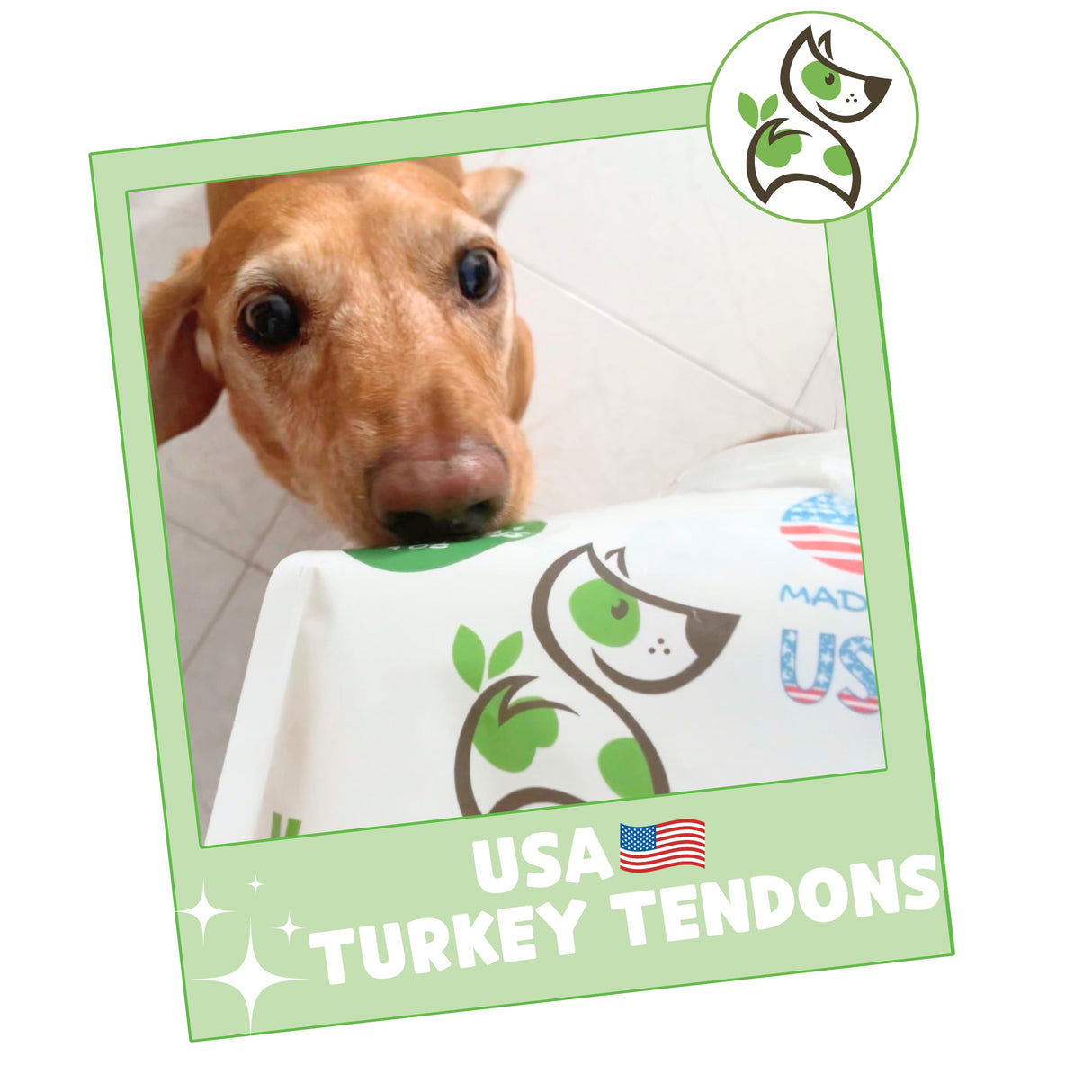 Nature Gnaws USA Turkey Tendons for Dogs (4oz) - Delicious Grain Free Reward Snack for Small, Medium & Large Breeds - Premium Natural Dog Chew Treats