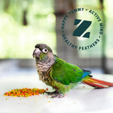 ZuPreem FruitBlend Flavor Pellets Bird Food for Medium Birds, 2 lb (Pack of 2) - Daily Blend Made in USA for Cockatiels, Quakers, Lovebirds, Small Conures