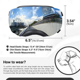 NAMSAN Dog Goggles for Large Dogs, Black/Silver Lenses Replaceable, Dog Sunglasses Medium to Large Breed, Anti-UV Doggie Eye Protection, Adjustable Driving Glasses, Windproof Dustproof, Black