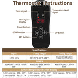 NAMOTEK Pet Heating Pad Adjustable Temperature with Timer, Waterproof Heated Mat with Chew Resistant Cord, Auto Power-Off Electric Indoor Pet Heat Pad for Dogs and Cats