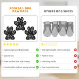 KOOLTAIL Anti-Slip Dog Paw Protector Gripper Traction Pads for Hot Pavement, Dog Feet Stickers with Stronger Adhesive on Hardwood Floors for Senior Dogs ,Pet Shoes Booties Socks Replacement (36 pcs)XL