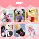 KATOLK 6 Pack Dog Clothes for Small Dogs Girl, Soft and Breathable Puppy Kitten Dog Shirts with Letters for Pet Cats, Summer Dogs' T-Shirts Apparel Sleeveless Vests for Chihuahua Yorkies (XL)