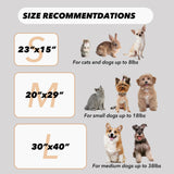 1 Pack 3 Puppy Blankets for Large Dogs Super Soft Warm Sleep Mat Grey Cute Print Fluffy Fleece Pet Throw Dog Blankets for Medium Dogs Cats,Star&Bone&Love-Large(40"x30")