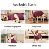 Dog Sweater Pullover Cold Weather Vest for Dogs Dog Sweatshirt & Jacket for Indoor and Outdoor Use (Large, Wine red)