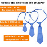 Small Dog Neck Ties - DORUI 20 PCS Birthday Gift for Dog Neck - Adjustable Pet Ties for Pet Grooming Daily Wearing Birthday Photography Holiday Festival Party(Small)