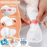 Novabright 100 Pcs Disposable Dog Booties with 3/5 Roll Protectors Bandage for Paw Protection Dog Feet Covers Pet Shoes for Pets Paw Wound Recovery for Medium Large Pets (S)