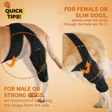 YEHALEANS Dog Knee Brace for Torn Acl Hind Leg, Adjustable Dog Knee Brace, Helps Relieve Anterior Cruciate Ligament Tears Dog Leg Brace, Keeps Joints Stable, Relieves Pain, L