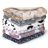 YedsIntu 6 Pcs Absorbent Guinea Pig Blankets Washable Small Animal Fleece Bedding Cage Liners Reusable Pet Pee Pad Sleep Mat Pad Cover for Hamster Ferret Rabbit Chinchilla Hedgehog (16"x24")