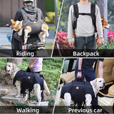 Backpack Carrier for Large Dog Full Body Dog Sling with Handle Dog Lift Harnesses with Reflective STS for Elderly Disabled Dogs