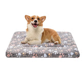 Dekeyoo Dog Crate Mats Bed for Medium Dogs, 30x20 Inch Short Plush Pet Mat, 1.6-inch Thick Thin Kennel Pad, Machine Washable Ideal for 30-Inch Dog Crates
