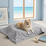 Soulbond Cooling Blanket for Medium Dogs - Q-MAX>0.45, Washable Pet Throw Blanket for Cats & Puppies, Breathable Pets Self-Cooling Blanket Furniture Protector for Couch, Sofa (29x40 Inch, Dark Gray)