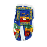 Zoeartcrafts Peruvian Wool Knitted Sweater for Dogs, Small dog embroidered jacket, puppy winter sweater, cozy warm sweater for cats (Blue, Size 2)
