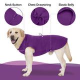 Dog Winter Colthes for Small Medium Large Dogs, Pullover Warm Fleece Vest Sweatshirt, Plaid Thermal Doggy Sweater, Stretchy Puppy Cold Weather Coats