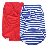 ZhuPolly Dog Shirts for Large Dogs Boy Girl 2 Pack Stretchy Lightweight Spring Calm Puppy Clothes Breathable Tshirts for Medium Dogs Red and Blue Size 3XL for Christmas