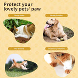 Furrtripsy Disposable Dog Booties for Dog Cats,32Pcs Pet Booties Waterproof and Breathable with Adjustable Bandage,Paw Socks Protector for Small Medium Large Dogs(S,Paw Width:1.18~1.77in)