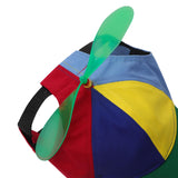 Funny Pet Baseball Hat with Propeller, Cute Adjustable Sun Protection Rainbow Helicopter Hat for Dog & Cat