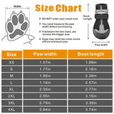 Dog Shoes, Otunrues Dog Shoes for Small Medium Large Dogs, Anti-Slip Dog Boot with Reflective, Waterproof Dog Booties & Paw Protectors for Winter Snowy Hot Pavement Day (Black, L)