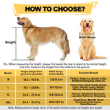 Virbraroo Dog Wheelchair for Back Legs – Lightweight Adjustable Mobility Aid for Medium & Large Dogs - Ideal for IVDD, Arthritis & Injury Recovery
