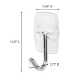 Command Small Clear Wire Toggle Hooks, 10 Hooks and 12 Command Strips, Damage Free Hanging Wall Hooks with Adhesive Strips, Adhesvie Hooks for Hanging, Organization and Storage, Holds up to 0.5 lb