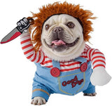Pet Deadly Doll Dog & Cat Cosplay Costume for Small & Medium Pets - Adjustable Halloween & Christmas Dog Costume(XL)