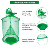 4 Pack Ranch Fly Trap, Farm/Orchard Fly Trap, Reusable Fly Traps Outdoor, Fly Catcher Killer, Effective Trap for Horse Stable