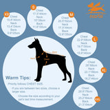 Norbi Dog Coat for Small Dogs, Winter Jacket with Built-in Harness, Water-Resistant Windproof Reflective Warm Adjustable Dog Clothes for Small Medium Dogs, Easy On Back Zipper