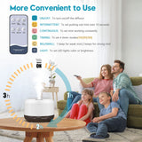 YIKUBEE Diffuser, 500ml Essential Oil Diffuser, Oil Diffuser with Remote Control, Aromatherapy Humidifier, Diffusers for Home, Diffusers for Essential Oils Large Room