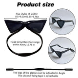 BAIRUYAO 5PCS Cat Dog Sunglasses Classic Retro Pet Glasses，UV Protection Trendy Cute Hip-hop Funny Pet Glasses for Cosplay Costume Photos Props Road Trip Christmas